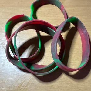 Christmas Silcone Wrist bands NEW